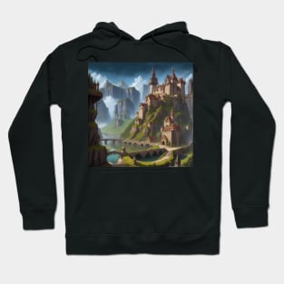 Medieval Village on a Hill Hoodie